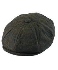 Men S Classic 8 Panel Wool Blend Newsboy Snap Brim Collection Hat Large Olive Plaid C212fq7untb Hats For Men Mens Newsboy Hat Newsboy