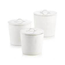 1 snack canister, 1 cookie canister, 1 flour canister, 1 sugar canister, 1 tea canister and 1 coffee canister. 25 Best Stoneware Canister Ideas Canisters Stoneware Kitchen Canisters