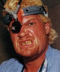 Watching TV in wrestling humor