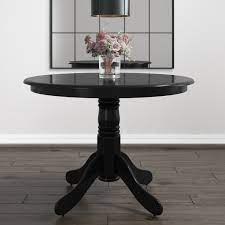 See more ideas about kitchen black counter, black counters, black kitchens. Small Round Dining Table In Black Seats 4 Rhode Island Furniture123