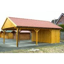 Dachpappe beziehungsweise bitumen (auch bitumendachpappe genannt) gilt als der klassiker bei eindeckungen von kleineren dächern auf gartenhaus, garage, schuppen oder carport. Satteldach Doppelcarport Mit Gerateraum Prikker