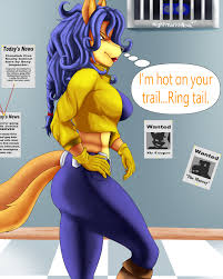 393162 - safe, artist:nightmarishnova, carmelita fox (sly cooper), canine,  fox, mammal, red fox, anthro, sly cooper (series), sony, 2024, belly  button, bottomwear, breasts, butt, clothes, crop top, detailed background,  digital art, ears,