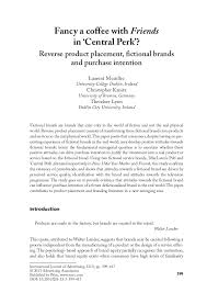 Using the results of research. Reverse Product Placement Fictional Brands And Purchase Intention Fa