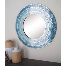 6.now, figuratively speaking, move that blue frame or mirror over. Litton Lane 30 In Modern Wood Blue Mosaic Framed Wall Mirror 67974 The Home Depot Frames On Wall Mirror Wall Decor Framed Mirror Wall