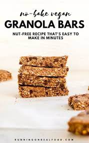 Nut Free No Bake Granola Bars Recipe Breakfast Bars Recipe Vegan Granola Bars No Bake Granola Bars
