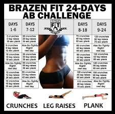 Start The Brazen Fit 24 Day Ab Challenge Fitness Exercise