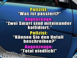 Niedlicher Unfall Zwischen Zwei Smart Witzige Dialoge Lustige Spruche Witze Spruche