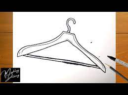 How To Draw A Clothes Hanger - Youtube