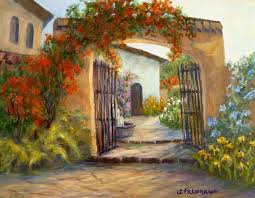 Italian Garden Wallpaper Images Of Garden Paintings Painting Italian Fine Art Print Wallpaper Pintura Em Tela Imagens Para Quadros Natureza