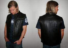 Pin On Leather Vest
