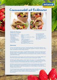 Exklusiv Schuhbecks Erdbeer Rezept Deluxe Couscous Salat Mit Erdbeeren Antenne Bayern Salat Mit Erdbeeren Couscous Salat Couscous