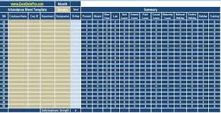 download employee attendance sheet excel template exceldatapro