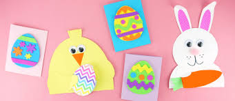 Go to the crafting table and then go all the creativity to make the cards on your own. 4 Fun And Easy Easter Cards For Kids Fun365