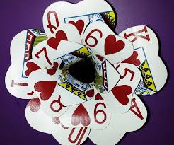Imagining what flowers might look like if the were glow in the dark #floral #floralpattern. Poker Card Flower Hair Clip Pin 11 Steps With Pictures Instructables