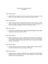 Pertanggungjawaban entitas kepada para investor, kreditor, pemerintah, dan sebagainya. Edup3063 Soalan Tutorial 2018