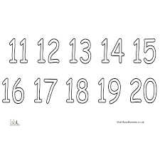 Here are some free printable. Numbers Colouring Sheet 11 20 Busy Bunnies Learning