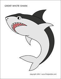 Some interesting printable coloring pictures of sharks. Shark Free Printable Templates Coloring Pages Firstpalette Com
