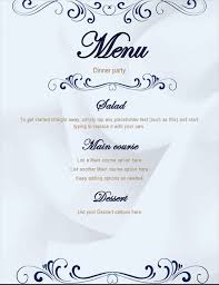 Some of the benefits of using an event planner invoice include: Scroll Dinner Party Menu