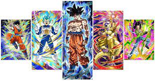 5 pieces artwork canvases paintings cartoon dragon ball goku super saiyan prints on canvas decoration for home wall,b,30×40×2+30×60×2+30×80×1. Amazon Com Jackethings Poster Unframed Anime Canvas Prints Wall Art Pictures Bedroom Decoration Multicolor Posters Prints