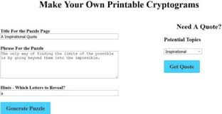 Solution pages are also included. 4 Free Printable Cryptogram Puzzle Maker Websites