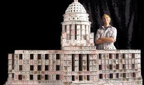 It's okay i try to build a house of cards in this one. 10 Amazing Sculptures Made Of Playing Cards House Of Cards Building Black Ops