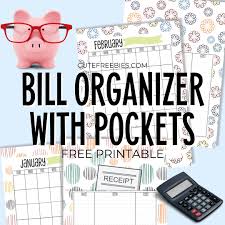 The day column is just for your own reference. Free Printable Monthly Bill Organizer Cute Freebies For You