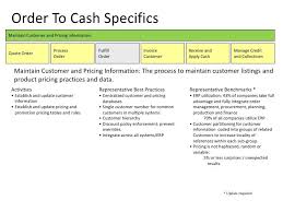 Order To Cash Specificsmaintain Customer And Pricing