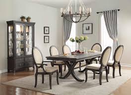 Homelegance Lindley Dining Set Walnut Dusty Gray 1947 96 Din Set Homelegance Elegancefurnituredirect Com Trestle Base Dining Table Traditional Dining Rooms Dining Table Setting