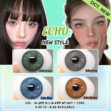 Coleyes Echo Brown Yearly Prescription Colored Contacts