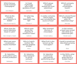 Plus, they tend to lighten the mood and make people smile. Valentines Day Trivia For Adults 35 Images Best 25 Valentines Quiz Ideas On Quiz Printable Trivia 14 Fabulous S Facts Byu Independent Study