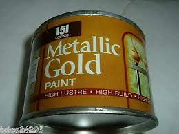 Can works on areas up to 12 sq. Metallic Gold Paint Metal Wood Concrete Railings Gates Topcoat High Lustre 180ml Ebay