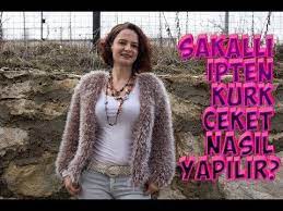 Sakalli Ipten Orgu Kurk Ceket Nasil Yapilir Orgu Modelleri How Tomake A Knittedfur Coat With A Beard Womens Crochet Patterns Knitted Sewing Dresses