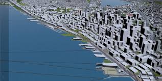 Seattle City Washington 3d Model 55km In 2020 Seattle City City Model City