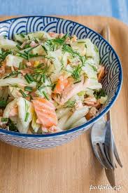 Salade De Fenouil Aux Deux Saumons Et A L Aneth Food For Love Salade Fenouil Recette Fenouil Salade De Poisson