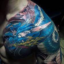 101 Best Dragon Tattoos For Men Cool Design Ideas 2021 Guide Blue Dragon Tattoo Dragon Tattoo Dragon Sleeve Tattoos