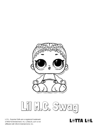 Lil Mc Swag Coloring Page Lotta Lol Lol Dolls Coloring Pages Kids Printable Coloring Pages