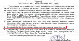 Selamat datang di, website bagian administrasi pembangunan kab. Aturan Baru Seragam Pns 2019 Surat Edaran Kemendagri Nomor 025 4660 Sj Info Pendidikan Terbaru