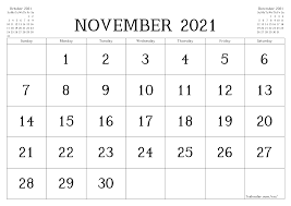 Free, easy to print pdf version of 2021 calendar in various formats. November 2021 Printable Calendars And Planners Pdf Templates For Goodnotes Notability Remarkable 7calendar