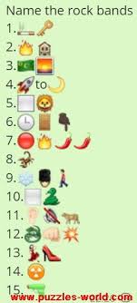Name The Rock Bands Emoji Quiz Music Emoji Rock Bands