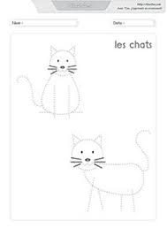graphisme dessiner les chats chat maternelle 3 petit animaux domestiques coloriage de anna