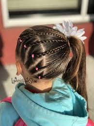 Lainey S Hair Show Rocking That Side Ponytail She Loves Wearing Them Especially When You Add Cool Detai Kids Curly Hairstyles Hair Styles Lil Girl Hairstyles