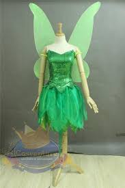 Tinker Bell Costume Dress Custom Made Gorgeous Cosplay Peter Pan Wings Included Tinkerbell Dress Tinkerbell Fancy Dress Tinker Bell Costume