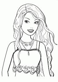 Fille barbie coloriage à imprimer. Coloriage Visage Barbie Dessin Gratuit A Imprimer