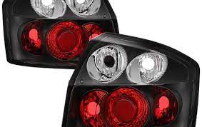 Black 2002 2005 Audi A4 S4 Quattro Rear Tail Lights Brake Lamps Set Left Right Both Driver Passenger Side Pair Replacement Stop Audi A4 Spyder Auto Euro Style