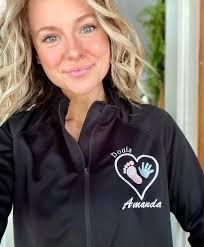 Personalized Doula Baby Feet Jacket, Midwife Birth Educator Baby Hands and  Feet Heart, Doctor Heart Stethoscope Full-zip Pediatric Nurse CNM