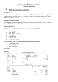 How your inventory value is reconciled with the general you perform bank reconciliation to make sure that your various business transactions and expenses are reflected correctly in the company books. Chapter 10 Bank Reconciliation Statement