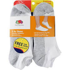 Fruit Of The Loom Mens 6 Plus 1 Pack No Show Socks Socks