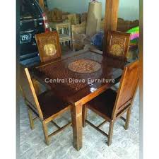 Produk set meja makan mewah jati seperti ini sebenarnya tak hanya dengan satu model ini saja yang kami punya. Jual Kursi Meja Makan Kayu Jati Kursi 4 Ukiran Minimalis Furniture Jepara Terbaru Juli 2021 Blibli