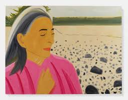 Alex Katz, Ada with Pink Sweater 3, 2019