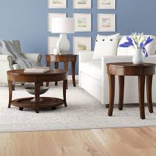 The living room may look blank or incomplete without it. Round Traditional Coffee Table Sets You Ll Love In 2021 Wayfair